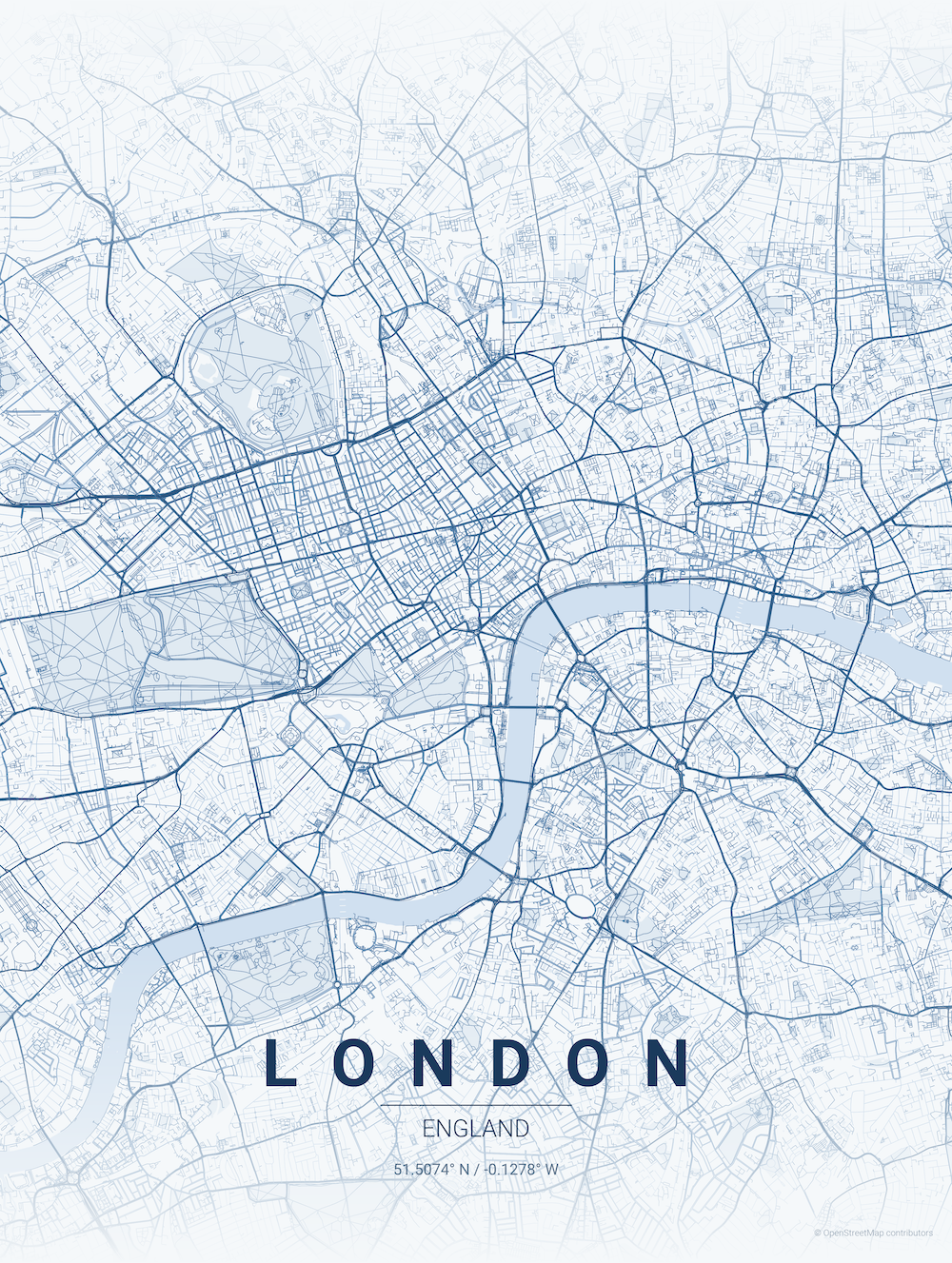 London Monochrome Blue