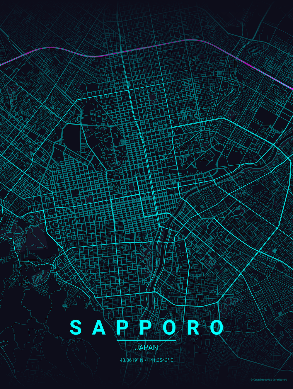 Sapporo Neon Cyberpunk